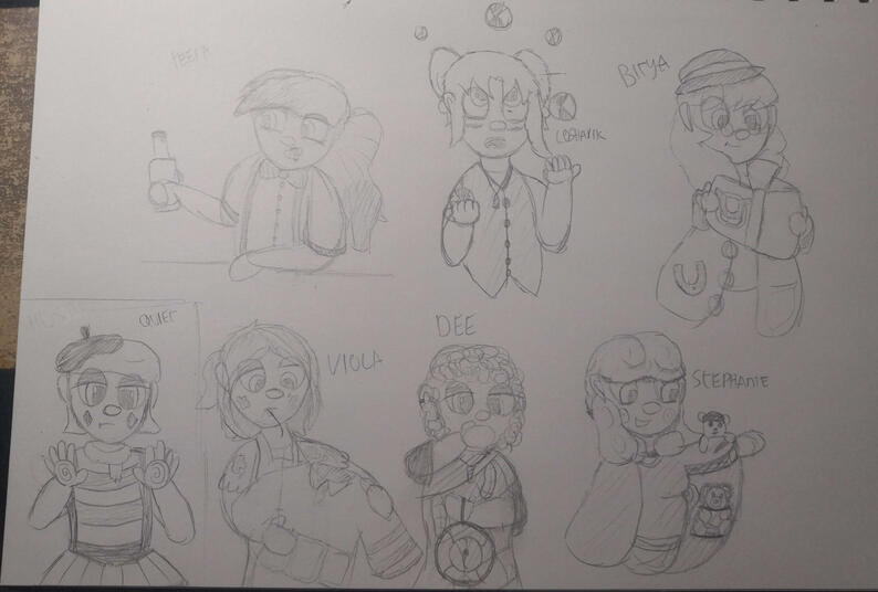 My humanised pones who were NPCs
